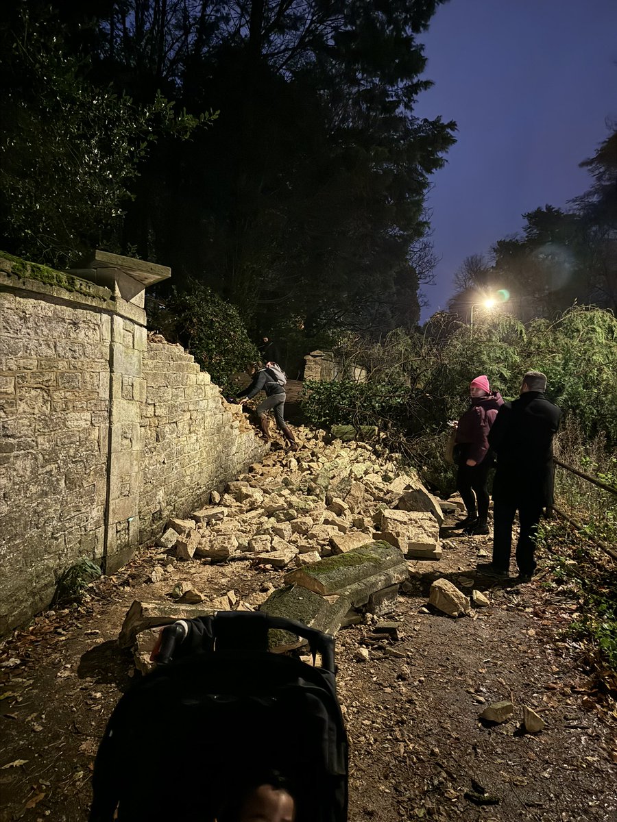 _wongani's tweet photo. @Oxford_Tube @OxfordBusCo @TheOxfordMail 

Tree has fallen in Headington Hill blocking all traffic and the footpath. https://t.co/ZDLbkv4Yox