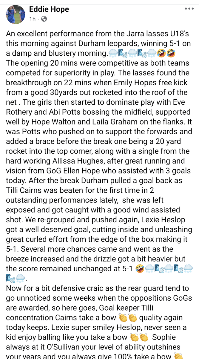 Jarrow Lasses U18’s tweet media