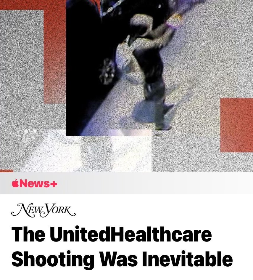 No shortage of shitty takes on the 2024 election or on this assassination.

The public execution of an innocent man and father of two is indefensible, not “inevitable.”

Condoning and cheering this on says more about YOU than the situation of health insurance.