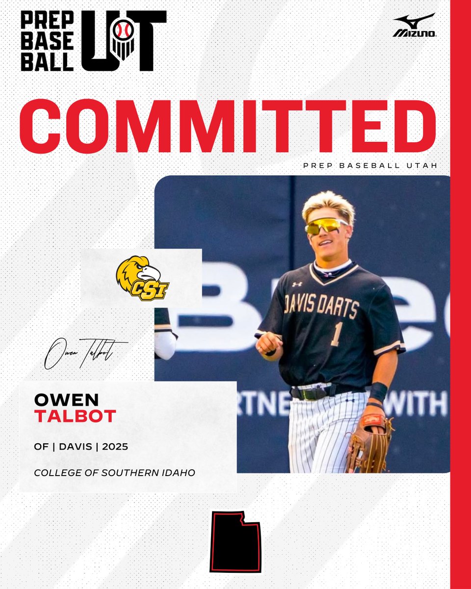 Prep Baseball Utah (@prepbaseballut) on Twitter photo π¨ππππππππππ ππππππ¨
'25 OF Owen Talbot (Davis) has announced his commitment to the College of Southern Idaho.
<a href="/OwenTalbot06/">Owen Talbot</a> | <a href="/CSI_Baseball/">CSI Baseball</a> π¨ππππππππππ ππππππ¨
'25 OF Owen Talbot (Davis) has announced his commitment to the College of Southern Idaho.
<a href="/OwenTalbot06/">Owen Talbot</a> | <a href="/CSI_Baseball/">CSI Baseball</a>