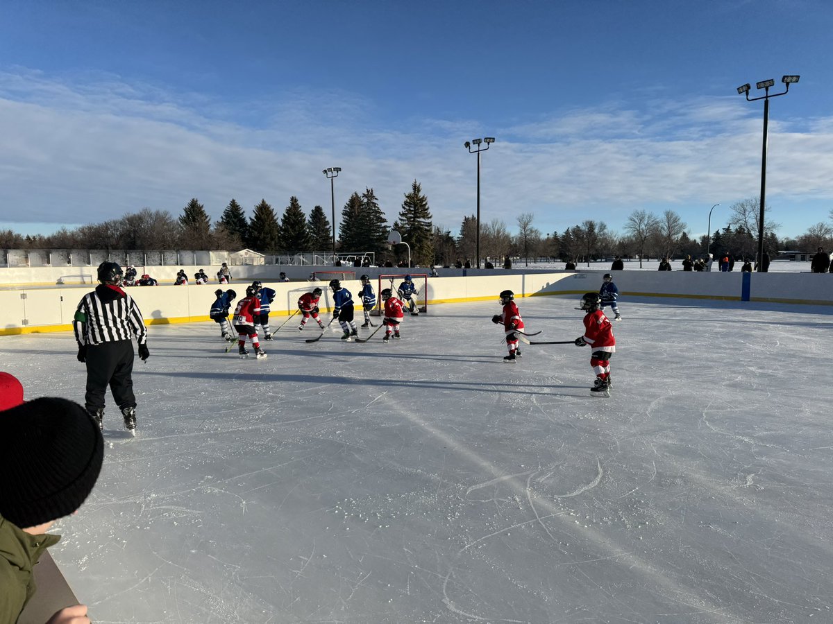 Great day for an out door Hockey Tournament <a href="/HockeyWeyburn/">Hockey Weyburn</a>