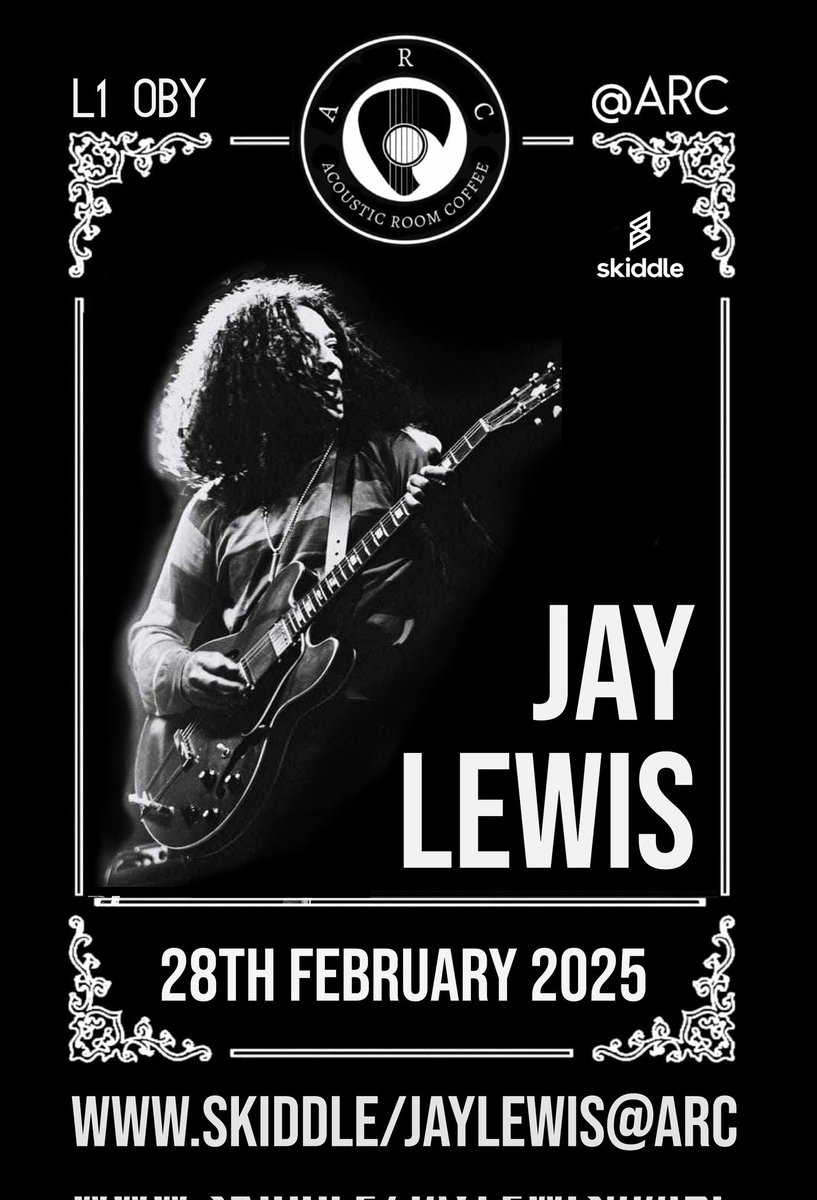 A.R.C @ Camp&Furnace Liverpool (@a_r_c_liverpool) on Twitter photo The Amazing <a href="/JamesJayLewis/">James Jay Lewis</a> (Zuton)
will play here @A_R_C_liverpool
28th feb 25 Self-taught multi-instrumentalist, Jay Lewis has played on some of the biggest stages around the world this year and its a honour for him to play ARC for us - ltd tix book now
skiddle.com/whats-on/Liver… The Amazing <a href="/JamesJayLewis/">James Jay Lewis</a> (Zuton)
will play here @A_R_C_liverpool
28th feb 25 Self-taught multi-instrumentalist, Jay Lewis has played on some of the biggest stages around the world this year and its a honour for him to play ARC for us - ltd tix book now
skiddle.com/whats-on/Liver…