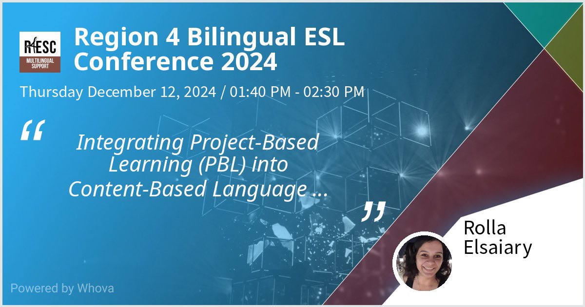 I am speaking at Region 4 Bilingual ESL Conference 2024. 
December 12th @ 1:40 pm in Room #207
#region4 #bilingualconference