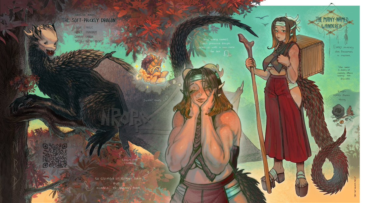 NpNrop's tweet photo. Updated my first character🍂🥯🪵

What name would suit her? ʕ•ᴥ•ʔ https://t.co/nJ6D0tsoEo