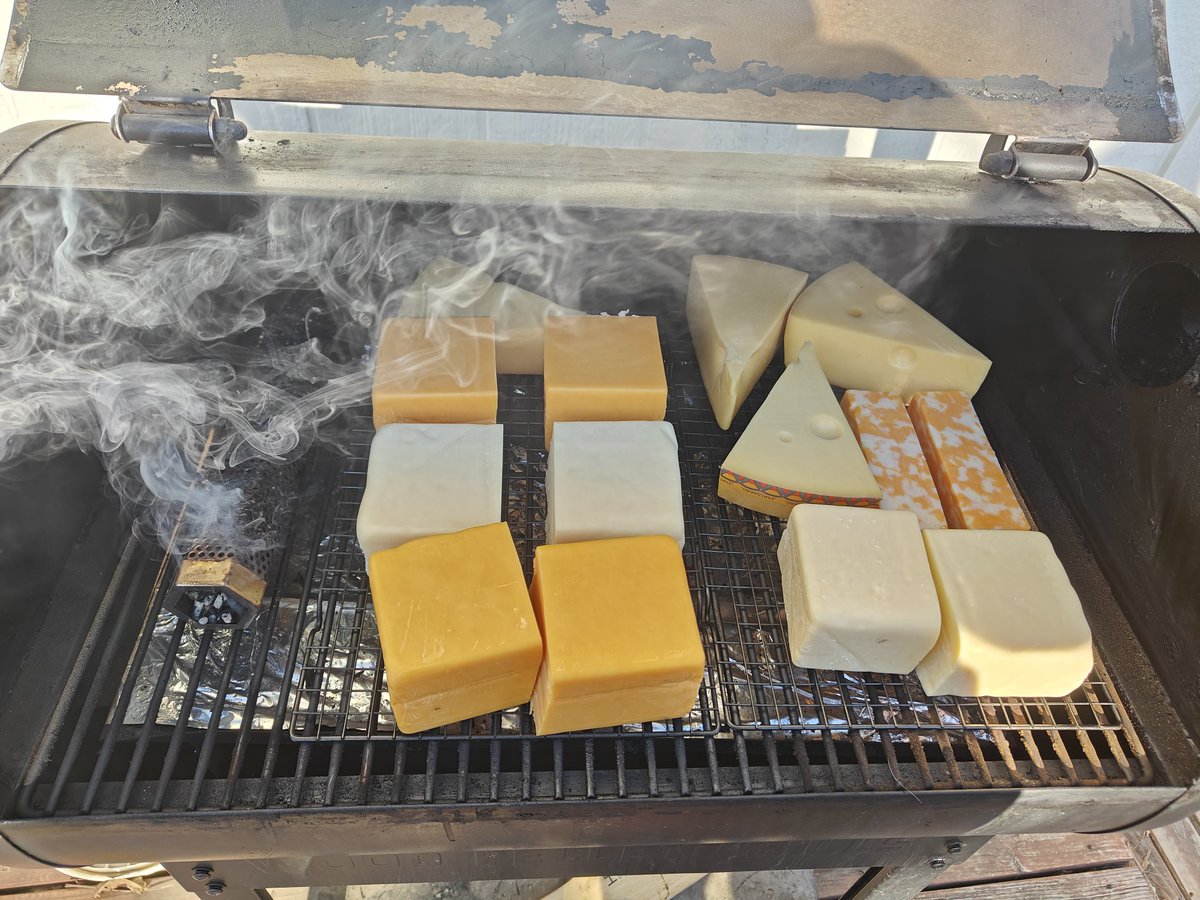Saturdays are for smoking cheese