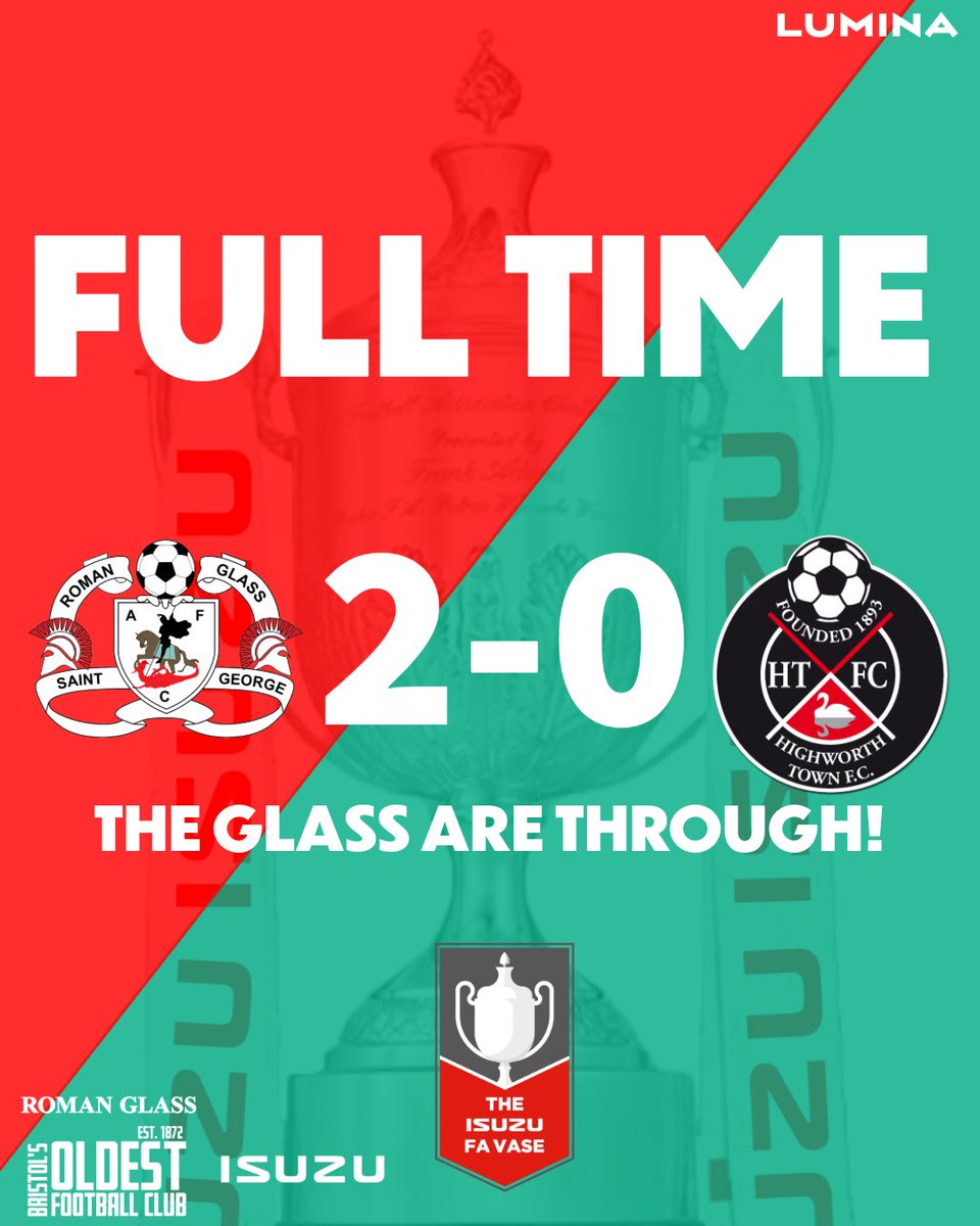 History making🔥

The Glass reach the Round of 32 for the first time with a 2-0 win💪😍

<a href="/bsoccerworld/">Bristol Soccerworld</a> <a href="/swsportsnews/">South West Sports News</a> 
#UpTheGlass | #RGSG