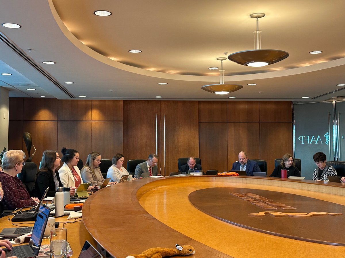 AAFP December board meeting at headquarters in Leawood, Kansas. Honored to work with such an outstanding group of professionals.