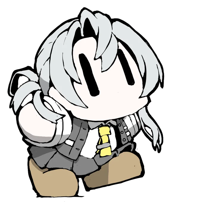 艦これラクガキ、まめ艦のわきちょっとタッタカと小気味よく歩いていますw 