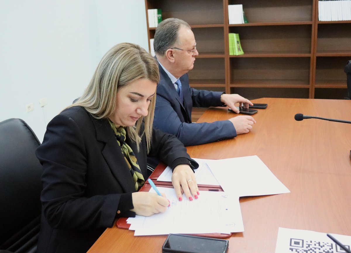 Uni_Elbasanit's tweet photo. On the International Day of Persons with Disabilities, we welcome our two former graduates, Eligerta Sadja and Luan Qosja 🎓, as the newest members of the rectorate staff 👥, wishing them success in their professional journey 🌟! https://t.co/7OdVREqGsu