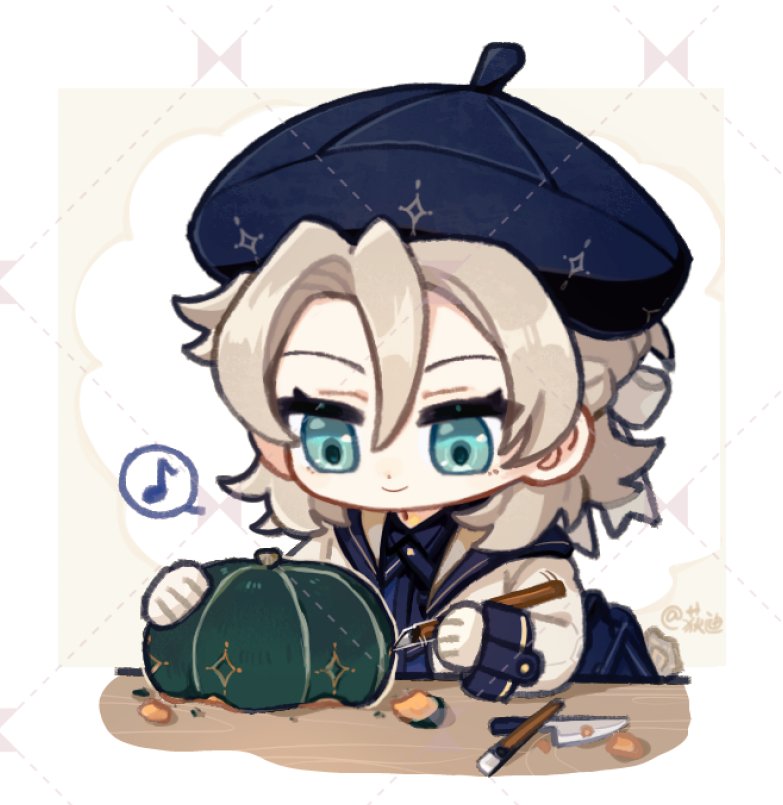 ridddic's tweet image. 南瓜雕刻……！
#Albedo