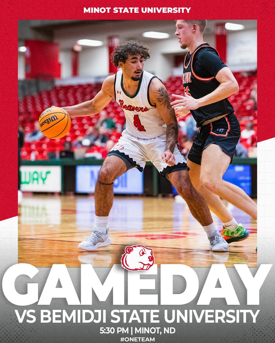 Battle of the Beavers!

🆚 Bemidji St.
📍 Minot, ND
⏰ 5:30PM
📺 nsicnetwork.com/?B=1743909

#DITD || #BuildTheDam || 🔴⚪️🦫