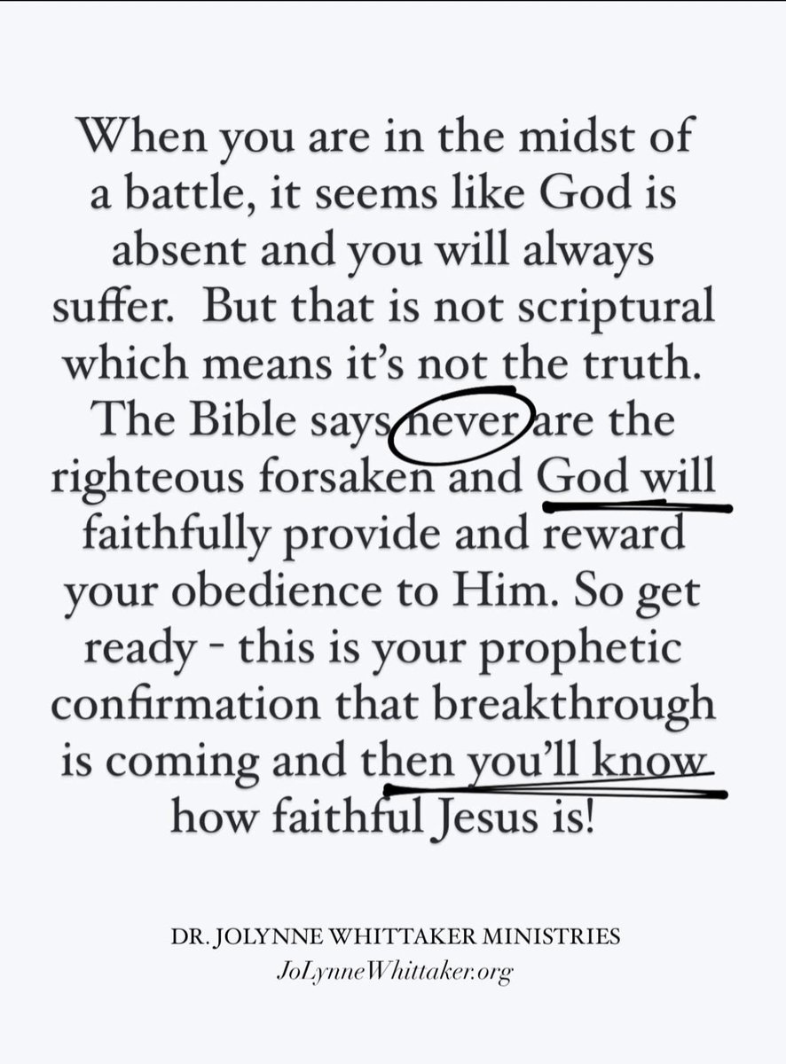 DrJoLynneW's tweet image. That voice of doubt and despair is not from God.  Jesus doesn’t talk that way.  You know who does? The devil.

This is your sign to take every unholy, toxic, negative or scary, thought captive — it’s an imagination, sent from the pit of hell. Jesus heals, Jesus restores, Jesus…