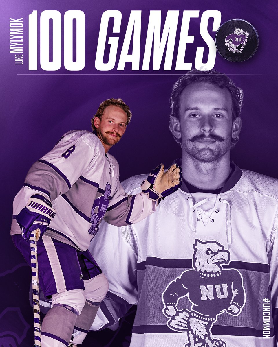 NiagaraMHKY's tweet image. 𝟏𝟎𝟎 𝐂𝐚𝐫𝐞𝐞𝐫 𝐆𝐚𝐦𝐞𝐬
Last night Luke Mylymok played in his 100th career collegiate hockey game!
#Uncommon