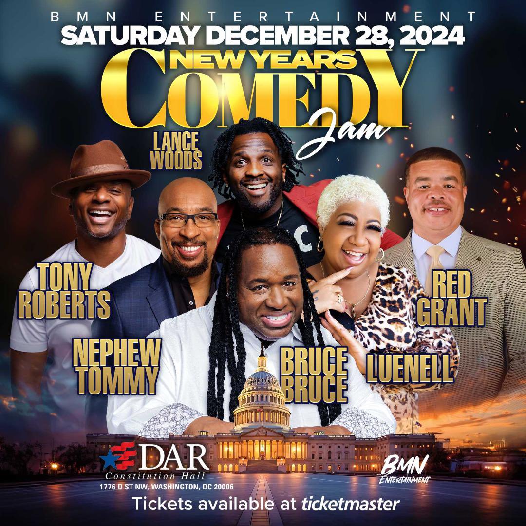 #WashingtonDC #ConstitutionHall ‼️
New Years Comedy Jam ‼️
December 28 ‼️ 
GET YOUR TICKETS NOW ‼️
Ticketmaster.com