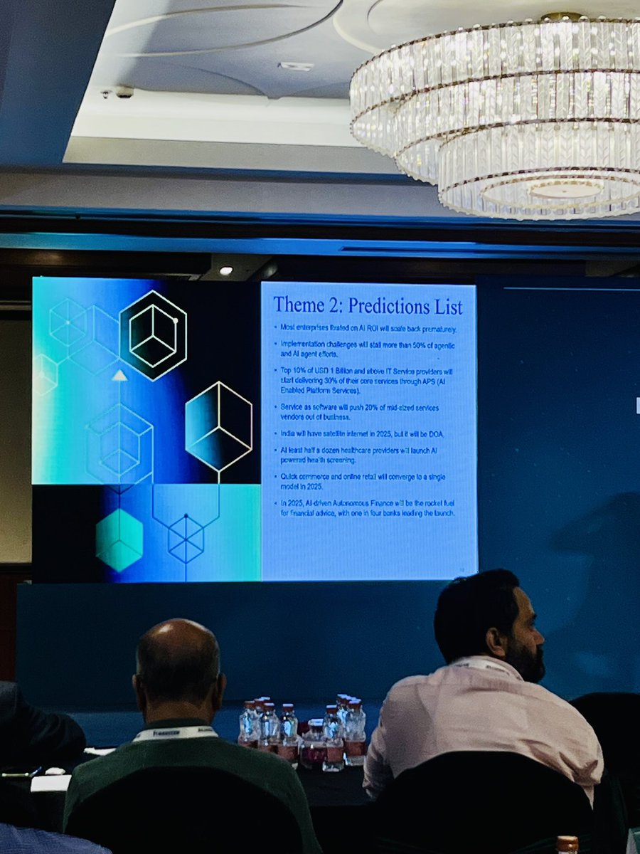 nidarshanks's tweet photo. Thank you @forrester⁩ for inviting us to the #Predictions2025 and you don’t stop to surprise with some interesting observations #GenAI ⁦@7EDGEx⁩ ⁦@ashukajekar⁩ https://t.co/TCEfVufn7F