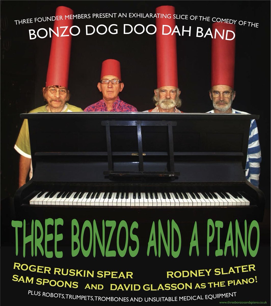dave_piano's tweet photo. not to continue, leaving band members to go their own way. Roger Ruskin Spear, Sam Spoons (RIP) and David Glasson had previously been in a quartet together - "Tatty Ollity" - and decided to re-form. Rodney Slater stepped into his shoes and the rest is history. https://t.co/4cC3VUxbQN