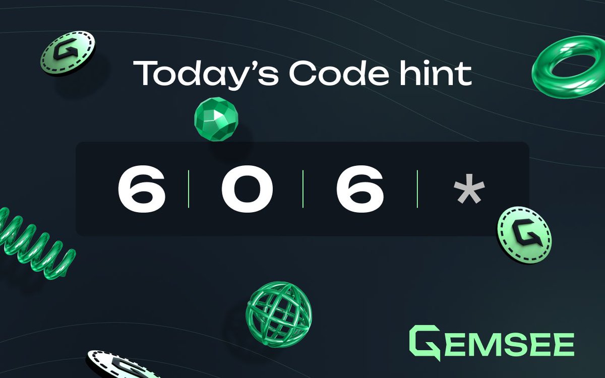 gemseeton's tweet photo. 🎉 That’s a cipher of today!

⌛ Our token farming event in Gemsee game will be ending in 3 weeks!

Make sure you meet all airdrop conditions:
— Connected Wallet
— Proceeded 0.99 TON transaction 
— Be an active player https://t.co/Tui3JYkRn4
