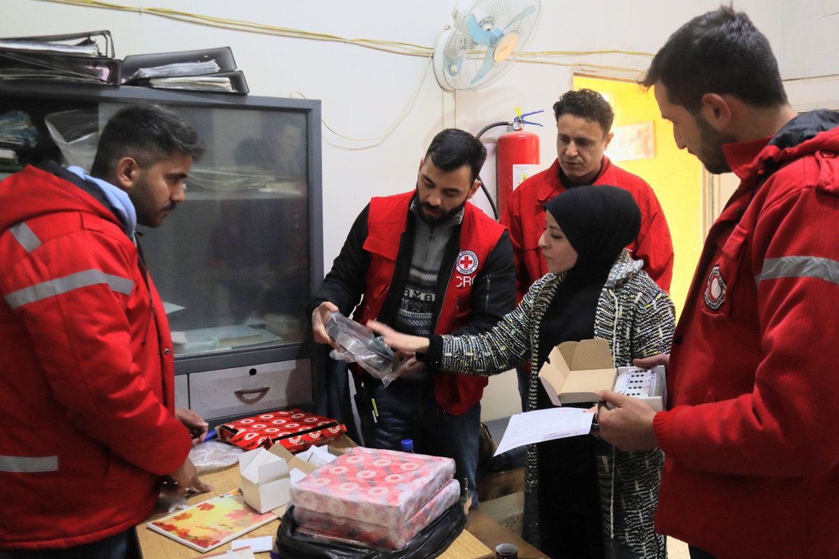 SYRedCrescent's tweet photo. The @SYRedCrescent is ensuring #water supply in #Aleppo, #Syria by providing spare parts for engine repairs and equipment to monitor electrical voltage at the Suleiman Al-Halabi station. Supported by @ICRC. 🚰💧 https://t.co/UzHktJ1CKM
