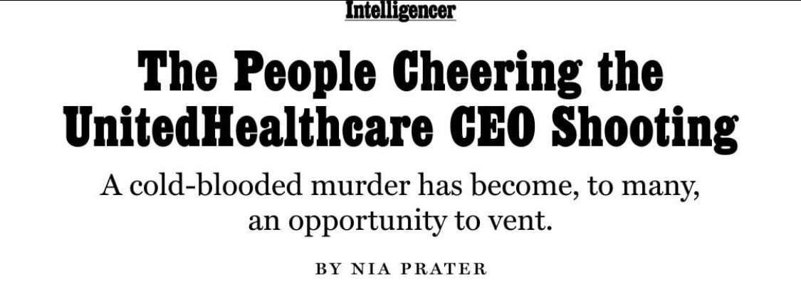 RitchieTorres's tweet photo. The cold-blooded murder of the United Healthcare CEO is not cause for celebration or an “opportunity to vent.” It is barbarism for which there should be no tolerance.  

Any civilization that celebrates cold-blooded murder is sowing the seeds of its own downfall. https://t.co/ezlJUKJCHK