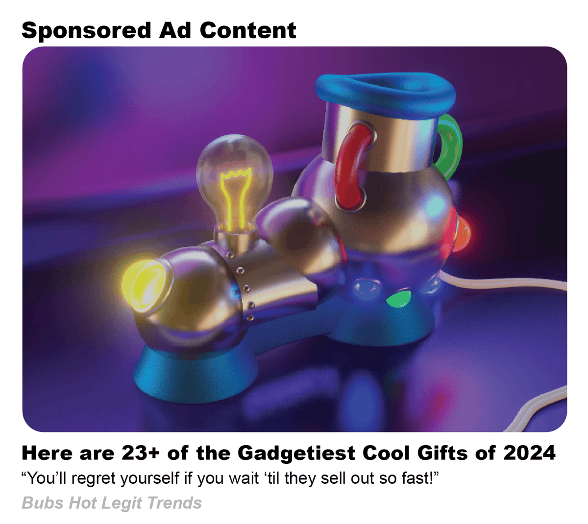 Bubs says this is the only way.