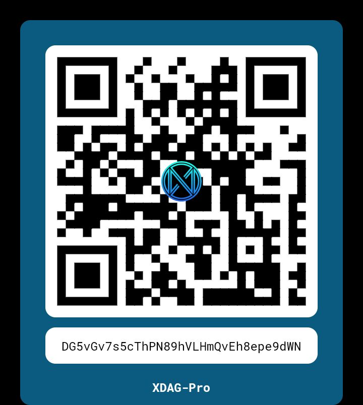 Zelman025's tweet photo. @XdagYm @XDAG_Community DG5vGv7s5cThPN89hVLHmQvEh8epe9dWN https://t.co/79HjtGZhx3