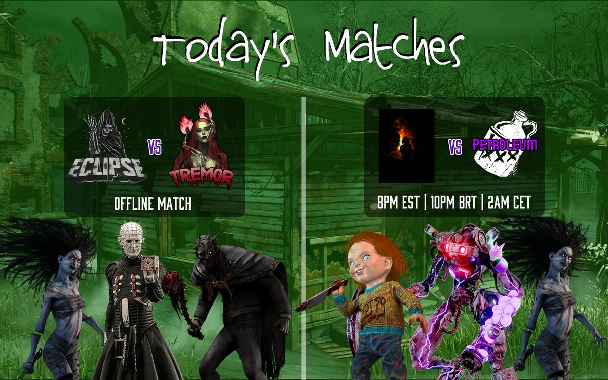 We have 2 matches today! First one will be offline, last one will be streamed, see you there!
