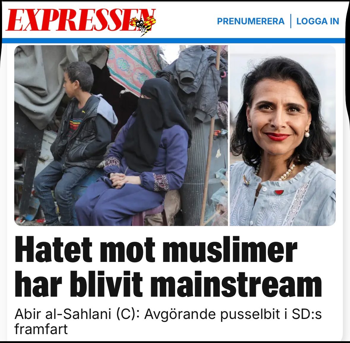 Det är väl snarare så att muslimerna borde göra upp med hatet mot icke-muslimer som genomsyrar koranen och islam. Om det är någonstans människor har ”avhumaniserats” och där hatet ”har blivit mainstream”, så är det i den muslimska delen av världen.