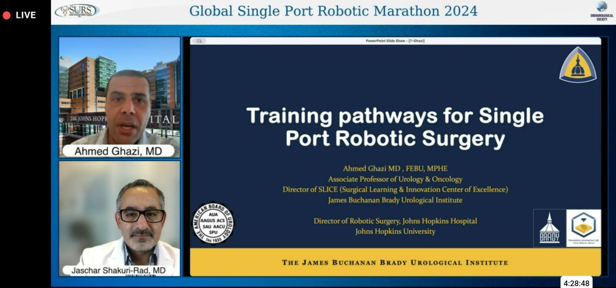Nazih Paul Khater, MD, FACS (@nazihkhatermd) on Twitter photo An incredible Presentation by <a href="/aghazimd/">Ahmed Ghazi</a> today
During the 2024 SP <a href="/SocietySURS/">Society of Urologic Robotic Surgeons (SURS)</a>
Marathon, on "training pathways for SP Robotic surgery" šÆ
ā
Amazing tips and educational videos and training models!
<a href="/Endo_Society/">Endourological Society</a> <a href="/brady_urology/">The Johns Hopkins Brady Urological Institute</a>
<a href="/IntuitiveSurg/">Intuitive</a> An incredible Presentation by <a href="/aghazimd/">Ahmed Ghazi</a> today
During the 2024 SP <a href="/SocietySURS/">Society of Urologic Robotic Surgeons (SURS)</a>
Marathon, on "training pathways for SP Robotic surgery" šÆ
ā
Amazing tips and educational videos and training models!
<a href="/Endo_Society/">Endourological Society</a> <a href="/brady_urology/">The Johns Hopkins Brady Urological Institute</a>
<a href="/IntuitiveSurg/">Intuitive</a>
