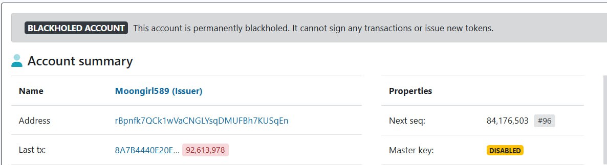 MoonGirl589's tweet photo. @MMoonboi589 "π¨ BREAKING: #Moongirl589 issuing account blackholed! π₯ This means NO MORE tokens can be issuedβsupply is locked at 100 billion forever! π To the moon and beyond! ππ #XRP #XRPL #Moongirl589 #FixedSupply"
#MB589 #MG589
#XRPL
#Artistry
#ChainCreativity
#DigitalLedgerArt
#Web3 https://t.co/kl0UAzG9aK