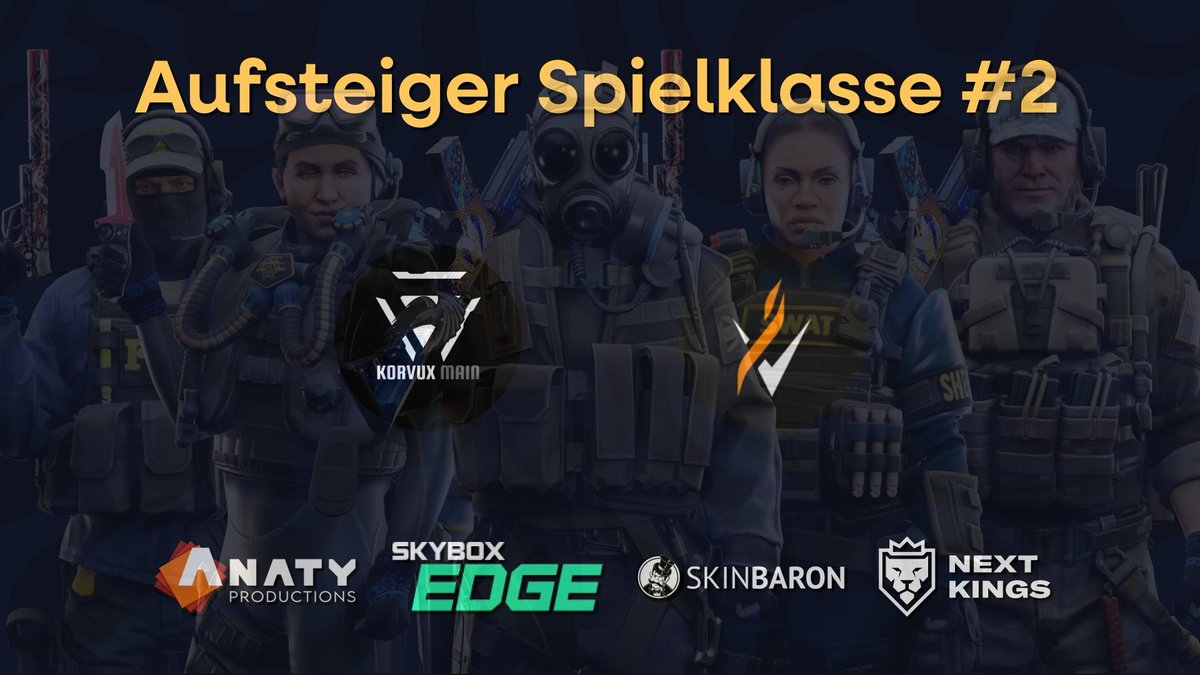 DACH CS Masters (@dachcs) on Twitter photo Dann kommen wir mal zu den Aufsteigern! 😎
Aus der 3. Spielklasse steigen <a href="/Korvux_Main/">Korvux_Main</a> & <a href="/InfernalVoid_IV/">Infernal Void</a> in die 2. Spielklasse auf! 🥳
Herzlichen Glückwunsch nochmals und GG's für die gesamte Saison! 👊👊
#DACHCSMasters🐔 Dann kommen wir mal zu den Aufsteigern! 😎
Aus der 3. Spielklasse steigen <a href="/Korvux_Main/">Korvux_Main</a> & <a href="/InfernalVoid_IV/">Infernal Void</a> in die 2. Spielklasse auf! 🥳
Herzlichen Glückwunsch nochmals und GG's für die gesamte Saison! 👊👊
#DACHCSMasters🐔