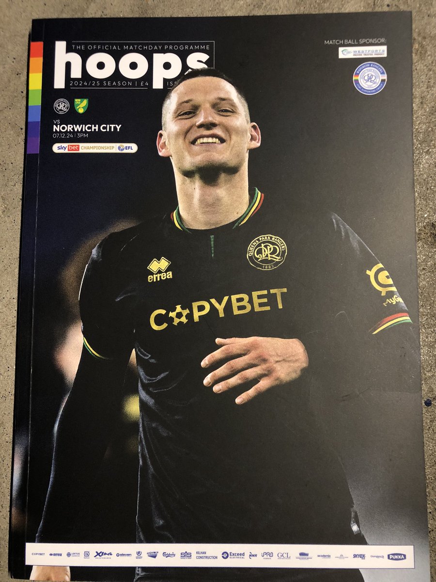 niners_dave's tweet photo. @QPR 3 @NorwichCityFC 0 in the @EFL @SkyBetChamp att 15,688 🎟️ a bargain £12 @FLPROGS £4 &amp; a good read on the 🚂 🏡 an enjoyable day out 👍🏻 https://t.co/dJSwRCfdmI