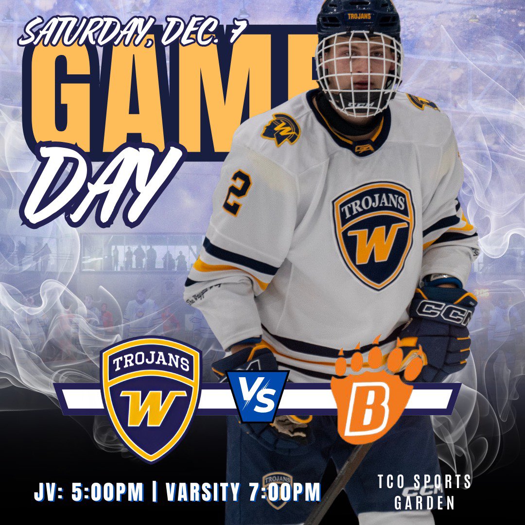 WHS_boyshockey's tweet photo. 💥Game Day 💥 
 #WayzataWay

@WHS_boyshockey  vs
 @WBLHS_Hockey 

📅 December 7, 2024
⏰ JV 5:00pm | V 7:00pm 
💻 @mnhockeytv 
📍 TCO Sports Garden https://t.co/jXLqUAmXCY