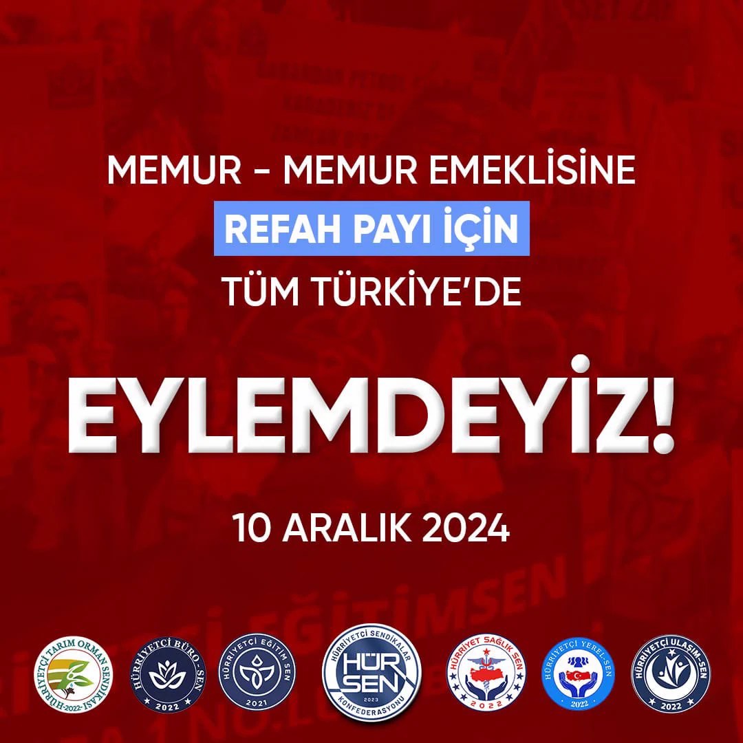 Sendikadan Memur ve Emekliye Refah Payı İçin Eylem Kararı