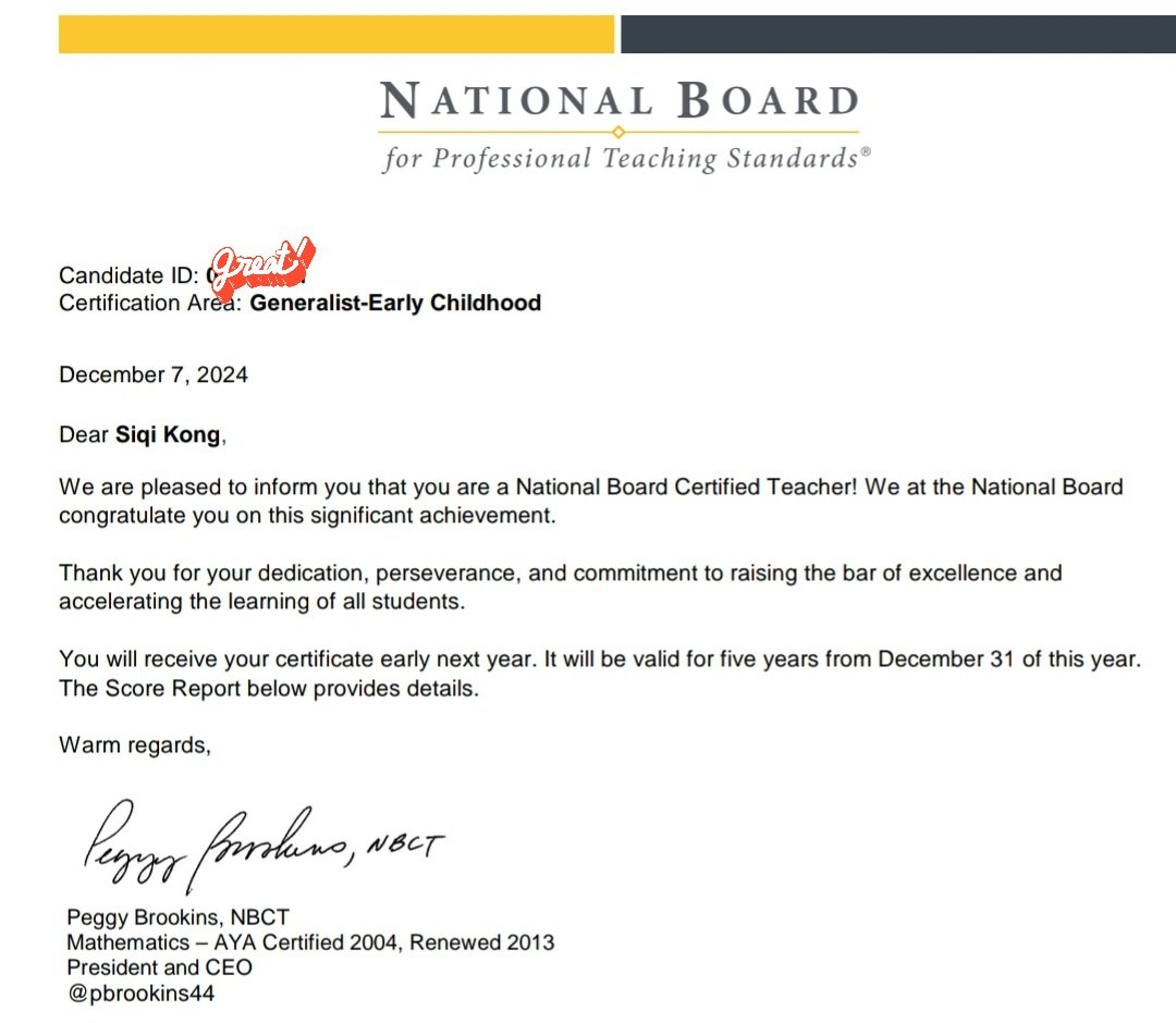 Siqi Kong, NBCT tweet media