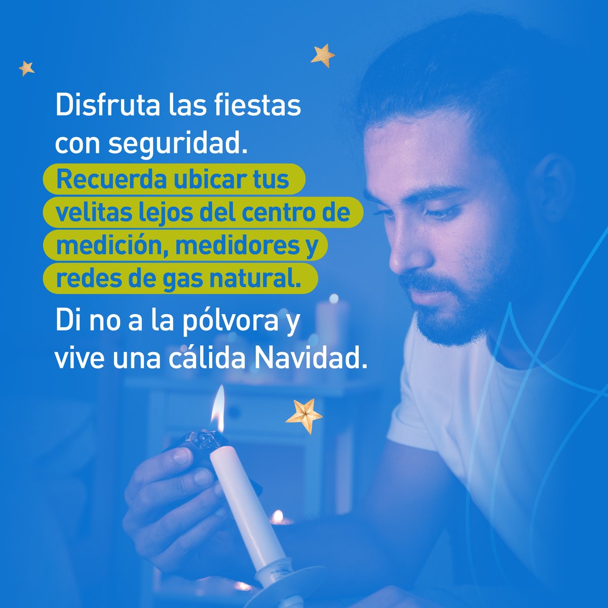 efigas_oficial's tweet photo. En esta Noche de Velitas, asegúrate de que la calidez de tu hogar sea solo de amor y alegría. Coloca las velas lejos de los medidores y redes de gas natural para celebrar con total tranquilidad.
💛 Que las sonrisas de tu familia sean la luz más brillante.
#Efigas #AhíSiempre https://t.co/bXlnp1JC5L