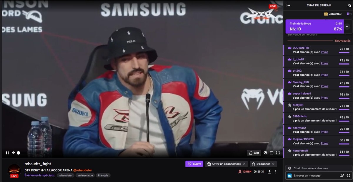StreamAHO's tweet photo. 🚨 Une chaine nommée rebeudtr_fight utilise des vidéos de l'évènement et reçoit beaucoup de subs alors que le DTR fight @DTRFight  est censé être sur la chaine de @RebeuDeter
Elle ne semble pas être une chaine officielle de l'évent ❌

@TwitchFR #Twitch #Live #Streams #STREAMAHO https://t.co/RhBEvEcF0D
