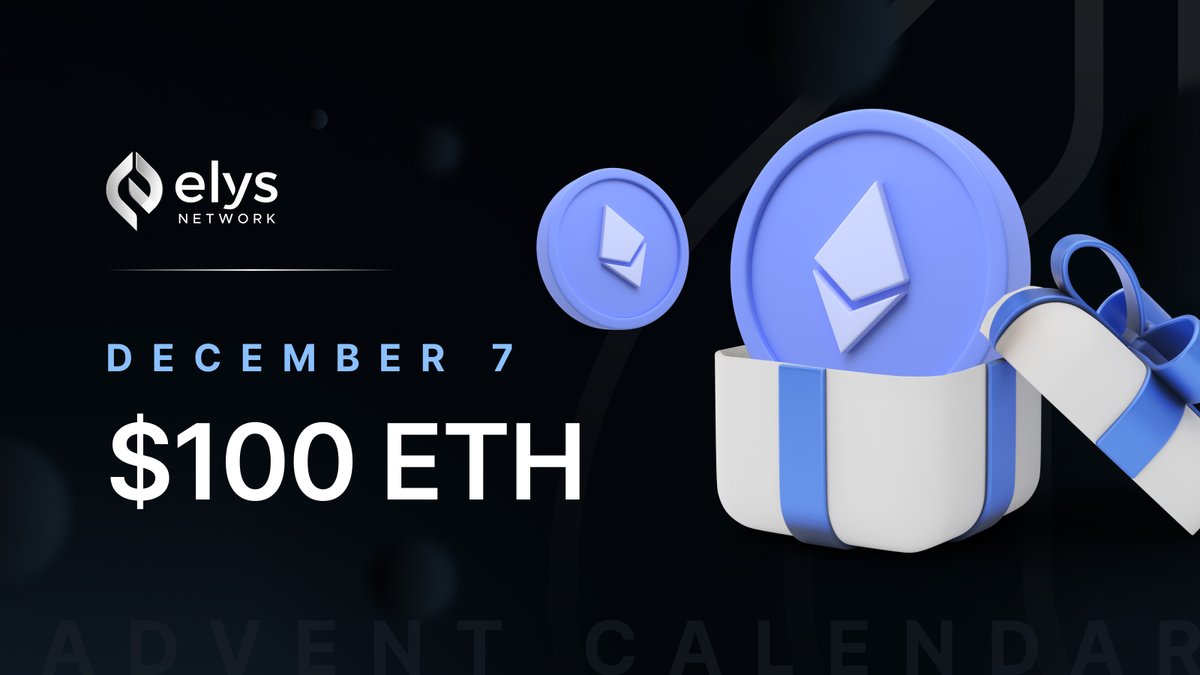 Advent Calendar Day 7: $100 ETH! 🎁

Your challenge today:
▪️ Follow <a href="/elys_network/">Elys Network</a>
▪️ RT this post 🔁
▪️ Complete the sentence below in the comments 💬

𝐸𝑙𝑦𝑠 𝑔𝑒𝑛𝑒𝑟𝑎𝑡𝑒𝑠 𝑟𝑒𝑤𝑎𝑟𝑑𝑠 𝑓𝑜𝑟 𝑠𝑡𝑎𝑘𝑒𝑟𝑠 𝑖𝑛____

Ends at 23:59 UTC today 🫡