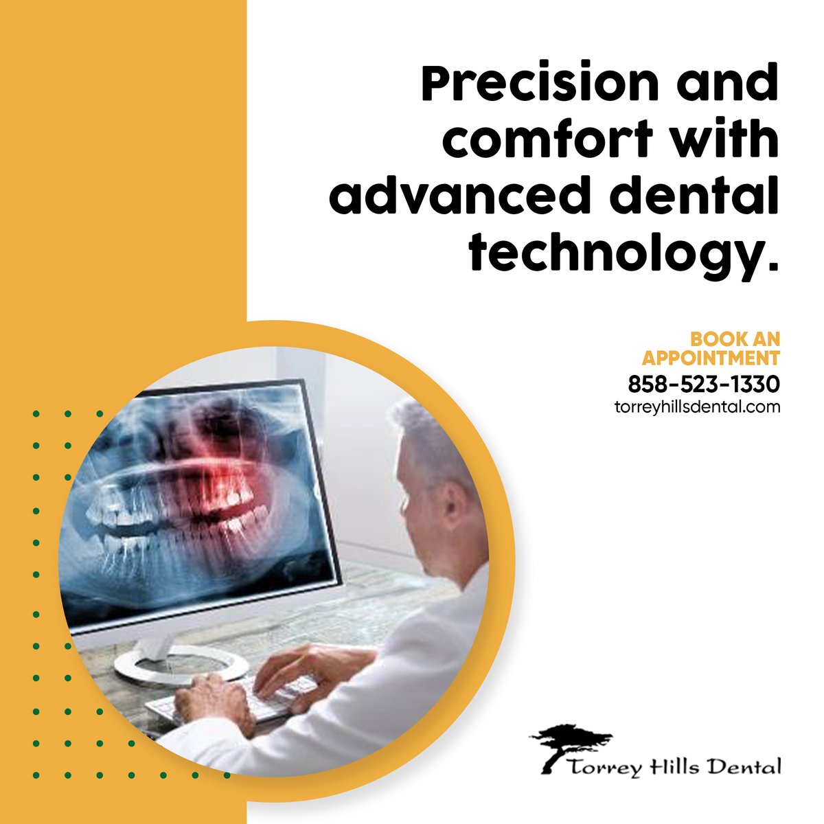TorreyHills's tweet image. Embrace modern dentistry with our cutting-edge digital X-rays and laser technology. At Torrey Hills Dental, we prioritize your comfort and accuracy in every treatment.

Discover the difference today!

#LaserDentistry #DigitalXrays #ModernCare