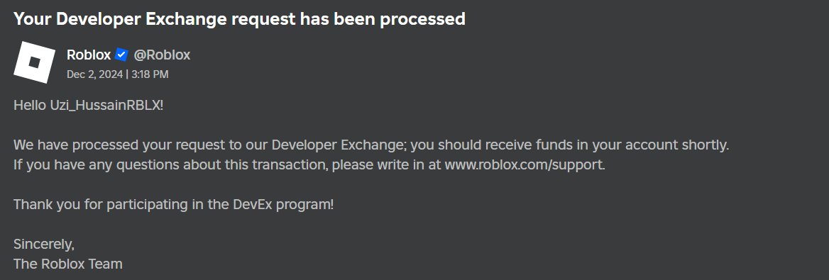 thanks <a href="/Roblox/">Roblox</a> as always :heart: