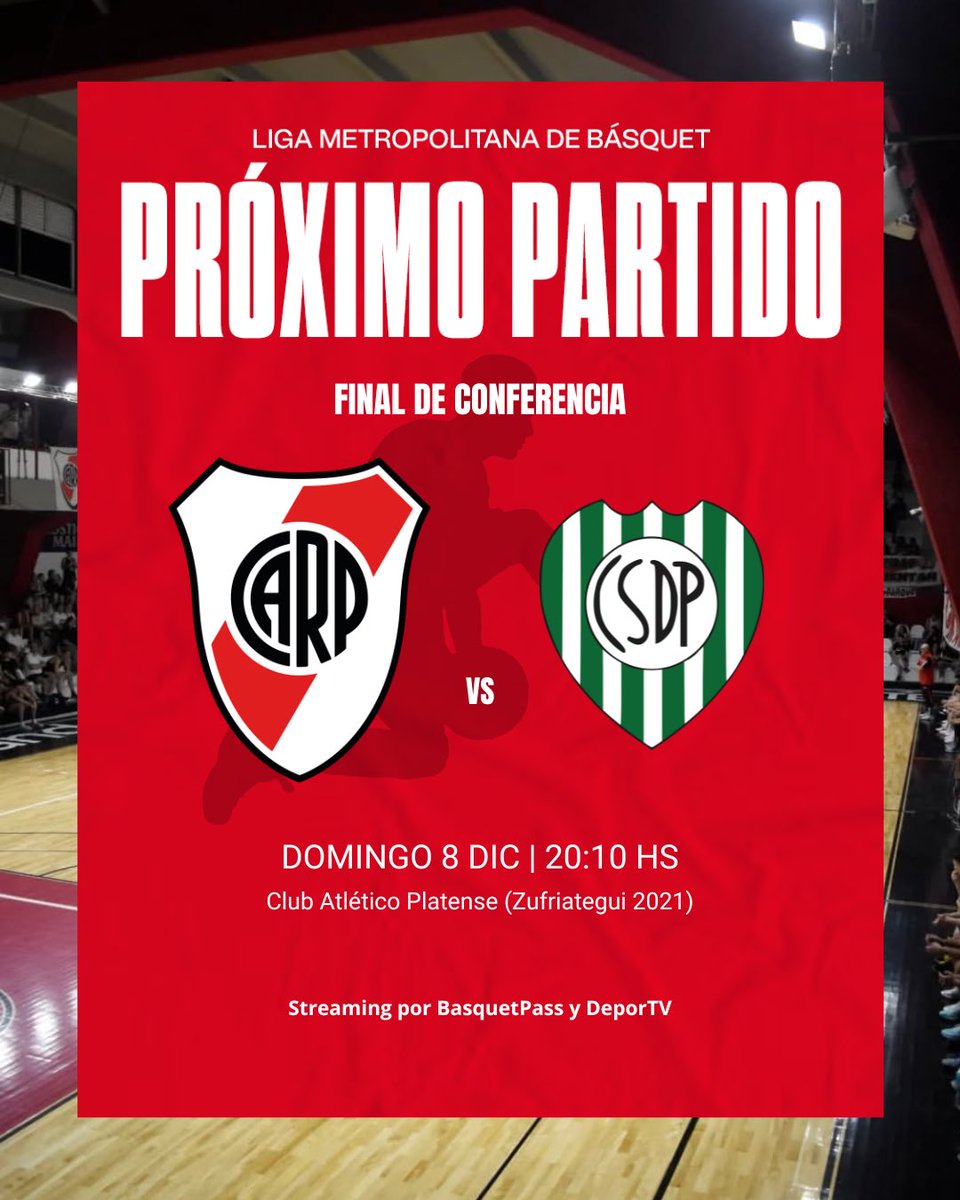 𝗙𝗜𝗡𝗔𝗟𝗘𝗦 𝗗𝗘 𝗖𝗢𝗡𝗙𝗘𝗥𝗘𝗡𝗖𝗜𝗔 🤩

➡️ Cancha neutral vs. Pinocho
🗓️ Domingo 8/12, 20:10 hs
📍Club Atlético Platense (Zufriategui 2021)
🎟️ $4500
🖥️ <a href="/basquetpass_arg/">Basquet Pass Argentina</a> y <a href="/canaldeportv/">DEPORTV</a>