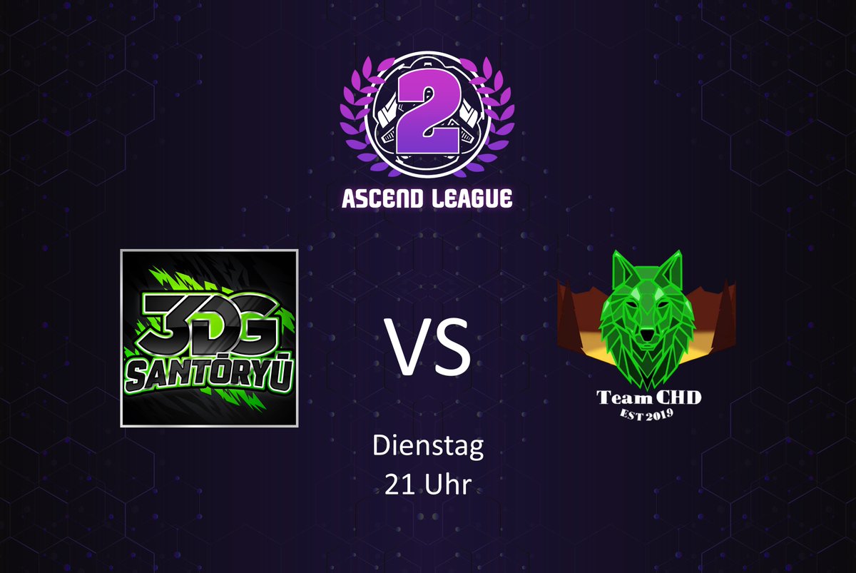 Am Dienstag heißt es alles oder nichts! Wir treffen um 21 Uhr auf 3DG Santoryu! Punktgleich mit uns auf Platz 2-3 wird dieses Match wahrscheinlich vorentscheidend für den 2. Platz der Liga sein. Schaut vorbei!

🕔 21:00 Uhr
🎙️ <a href="/TheMusikili/">TheMusikili</a> &amp; <a href="/Rvbymoon_/">Rvby</a> 
🎥 twitch.tv/teamchd