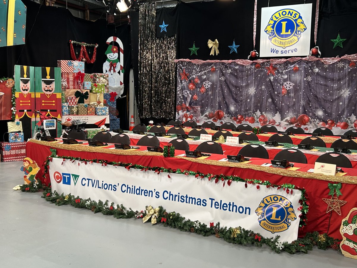 The phones are ready for the ⁦<a href="/CTVTelethon/">CTV Lions Telethon</a>⁩ ⁦<a href="/CTVNewsNorthern/">CTV News Northern Ontario</a>⁩