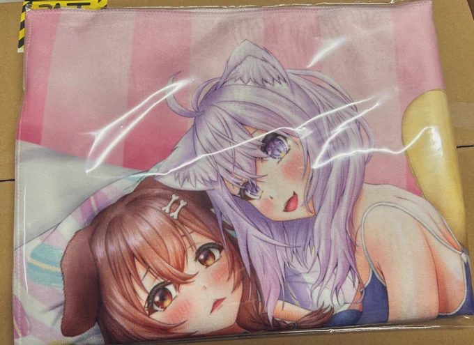 冬コミグッズのブランケットも梱包終わった…(›'꒫`‹ )このド深夜にA型の血が騒いでしまい、綺麗に畳んで入れ込む方法に気付くのに1時間弱かかったのであった……(›'ω`‹ ) 