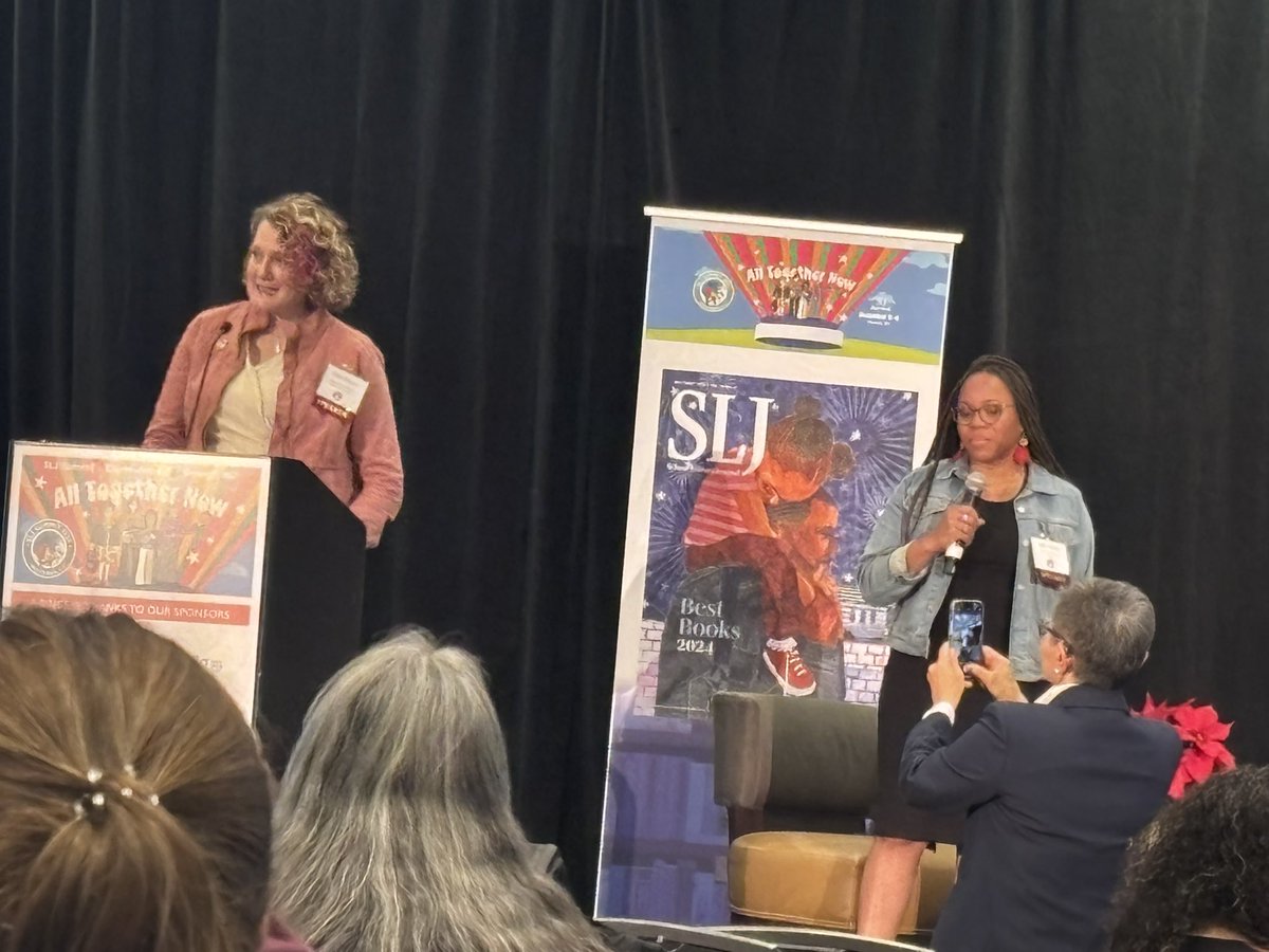 thenextgenlib's tweet photo. Healing Reading Trauma, for Inclusive Libraries w/ @BespokeLib @juliaerin80 These two humans are amazing. #sljsummit #librarytwitter #librarian #librarians https://t.co/MpeumKrC3T