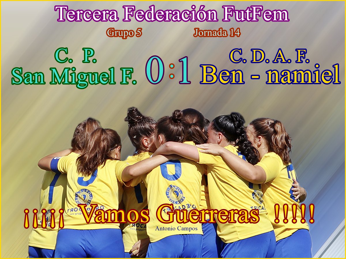 ¡¡¡ Seguimos luchando !!!
¡¡¡ VAMOS GUERRERAS !!!