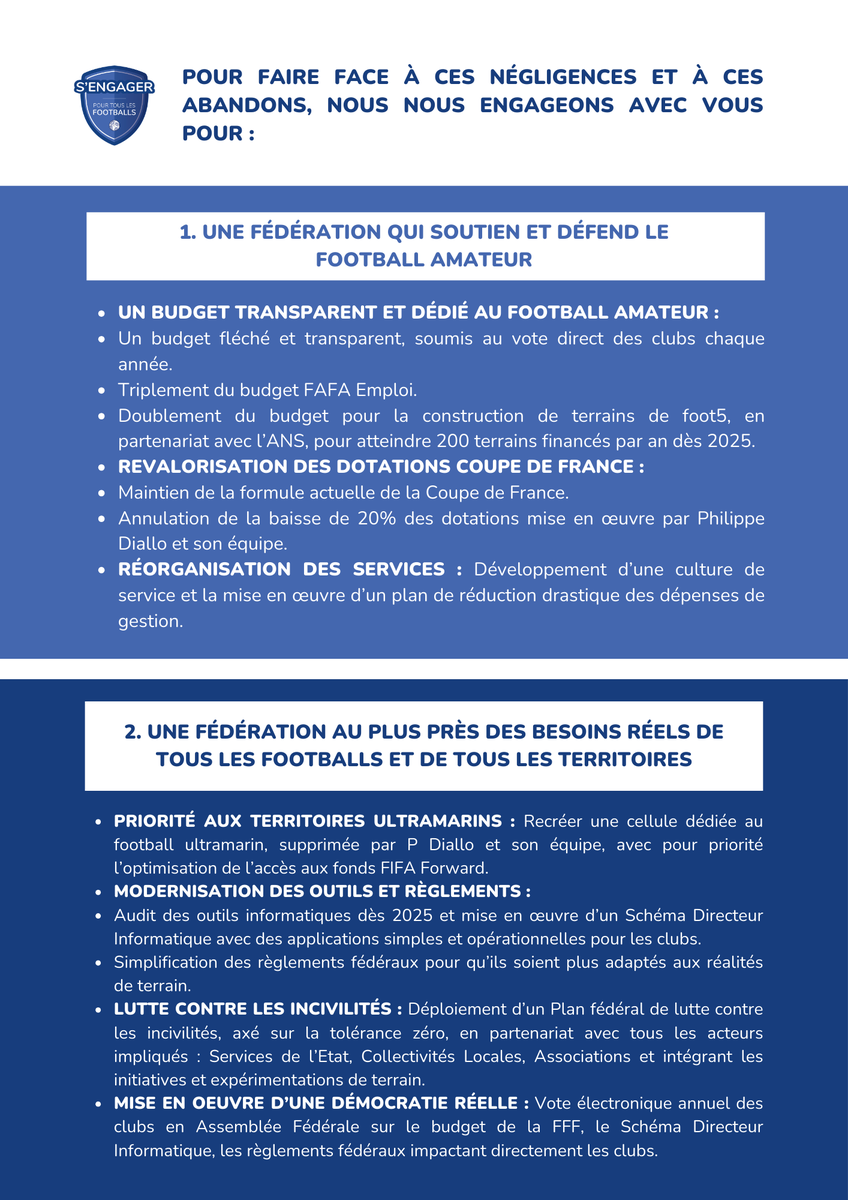 Touslesfootball's tweet photo. 📊 Le Bilan Diallo : Une gestion à revoir 📉

Face à une situation dont elle porte la responsabilité, l’équipe sortante propose la continuité, sans vision, sans engagement, sans conviction.

En panne d’idée, voici le bilan qu’elle s’applique à ne pas assumer auprès de vous ! https://t.co/qt98CuF4Rq
