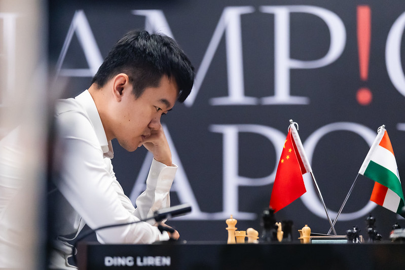 usefulchess's tweet photo. World Chess Championship game 10:    Ding Liren - Gukesh : Draw ( French def. Steinitz )   Watch the game on  : https://t.co/cX4NcSqp44  #chess  #DingGukesh  #DingLiren  #Gukesh #WorldChessChamp  Photo by FIDE / Eng Chin An https://t.co/9iTBUWsbl9