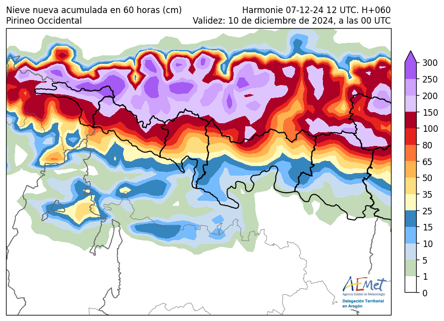 AEMET_Aragón (@aemet_aragon) on Twitter photo Actualizando PCP prevista en 24 h DOM 8 y LUN 9 por pasada 12 UTC de hoy SÁB 7 modelo Harmonie, contorneo en negro en forma de #nieve, y debajo la ❄️acumulada a medianoche del LUN 9 y MAR 10 en #Pirineos #Huesca
<a href="/eltiempo_atv/">Aragón TV El Tiempo</a> <a href="/AragonMeteo/">ARAGONMETEO</a> <a href="/AEMET_Esp/">AEMET</a> Actualizando PCP prevista en 24 h DOM 8 y LUN 9 por pasada 12 UTC de hoy SÁB 7 modelo Harmonie, contorneo en negro en forma de #nieve, y debajo la ❄️acumulada a medianoche del LUN 9 y MAR 10 en #Pirineos #Huesca
<a href="/eltiempo_atv/">Aragón TV El Tiempo</a> <a href="/AragonMeteo/">ARAGONMETEO</a> <a href="/AEMET_Esp/">AEMET</a>