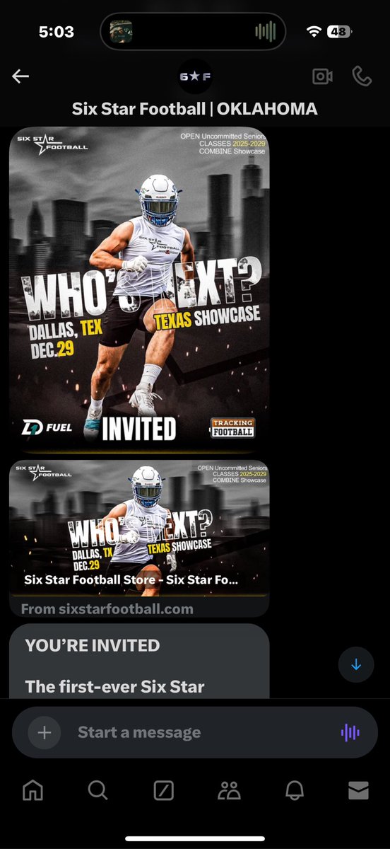 Gwhite1120's tweet photo. 🏈🏈 @6starfootballOK @sixstarfootball https://t.co/OfVT7Y8St8
