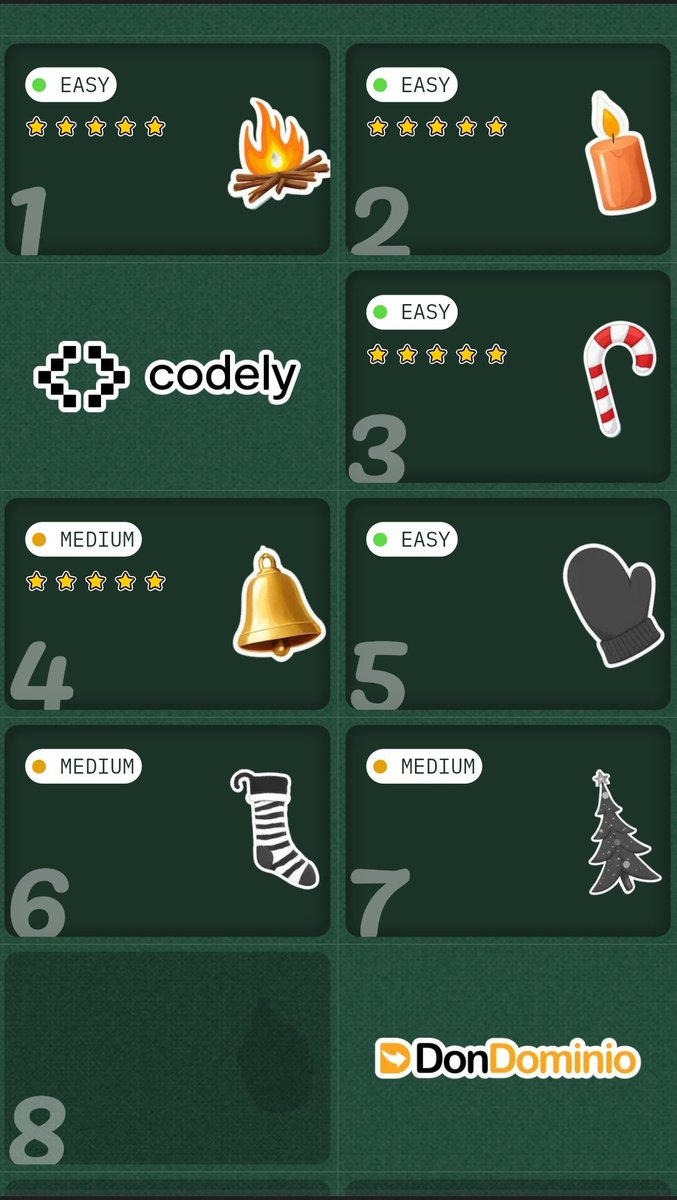 HaroldLaserna06's tweet image. Reto de navidad: empezado desde hoy, completar todos los desafios con los 3 lenguajes de programación pensandolo en cada cosigo, #adventjs